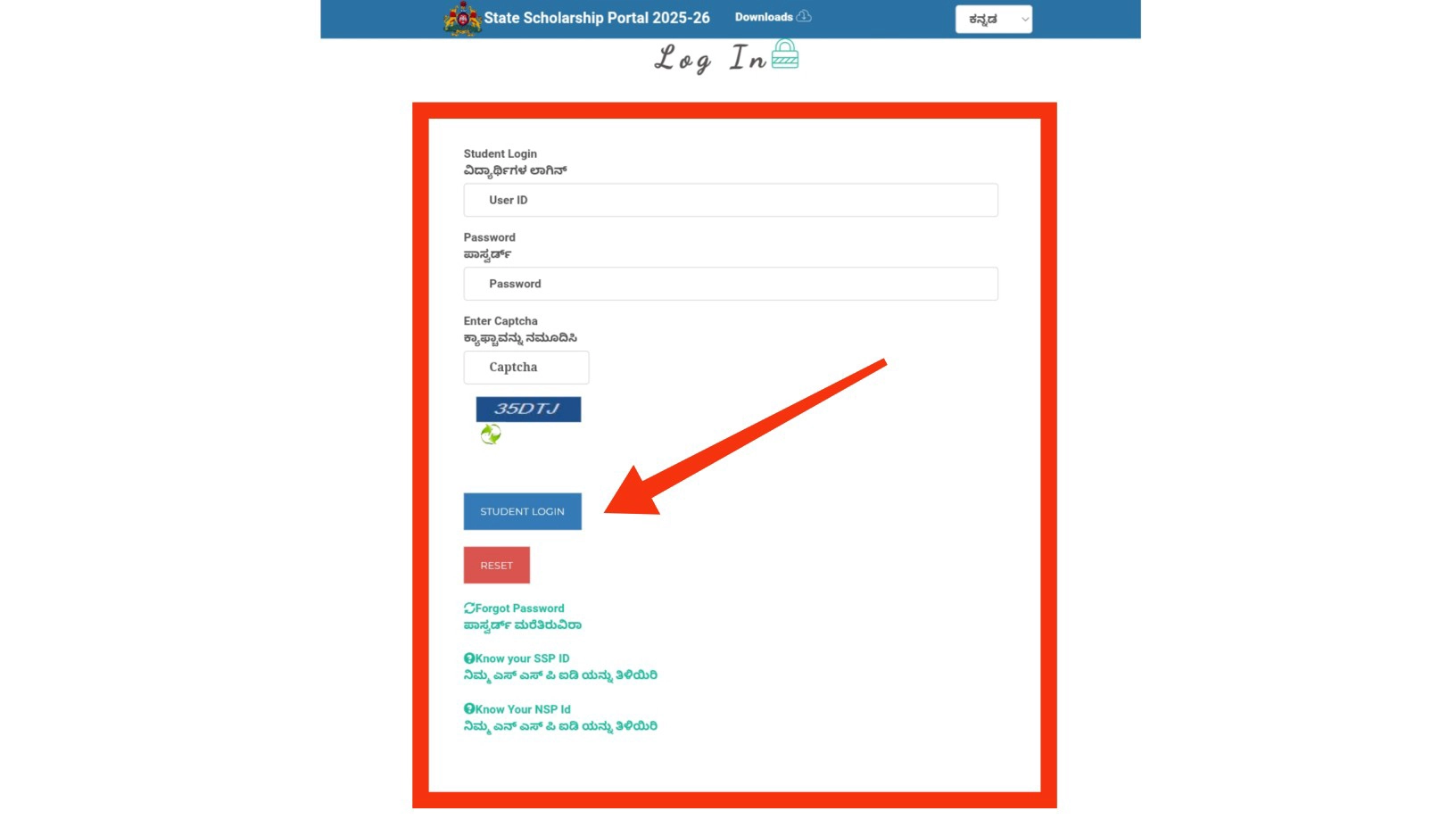 SSP Login post matric SSP Login post matric
